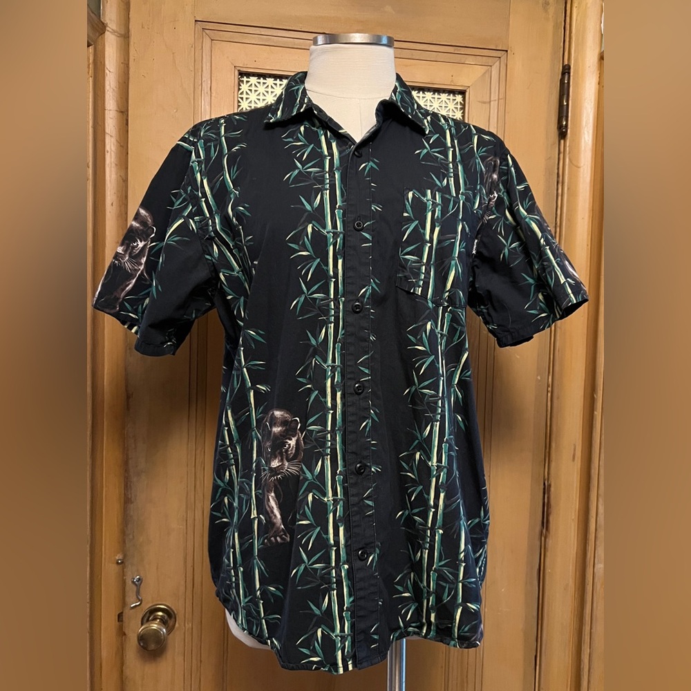 HURLEY tiki panther shirt M